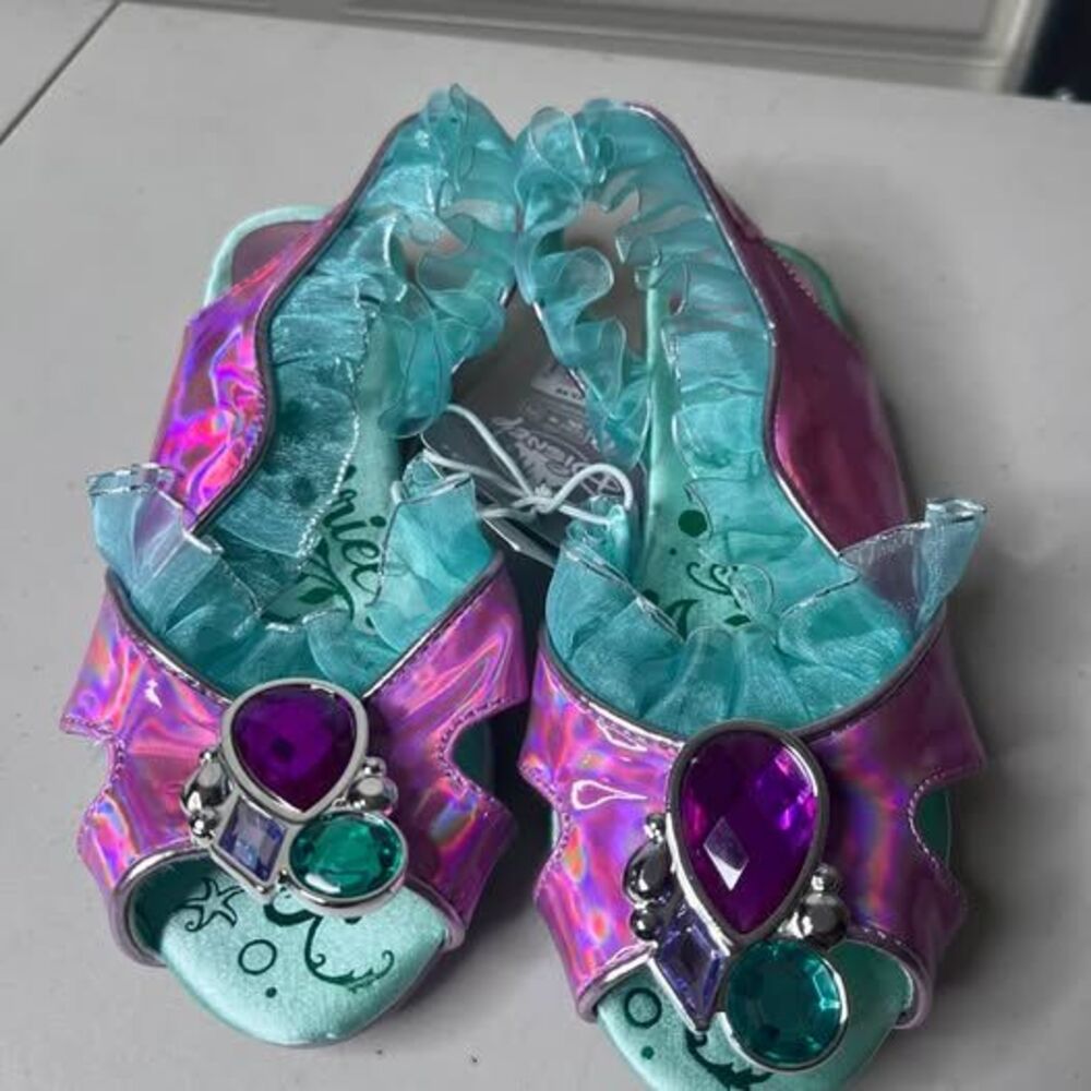 Disney store Ariel The Little Mermaid Costume Shoes size 13